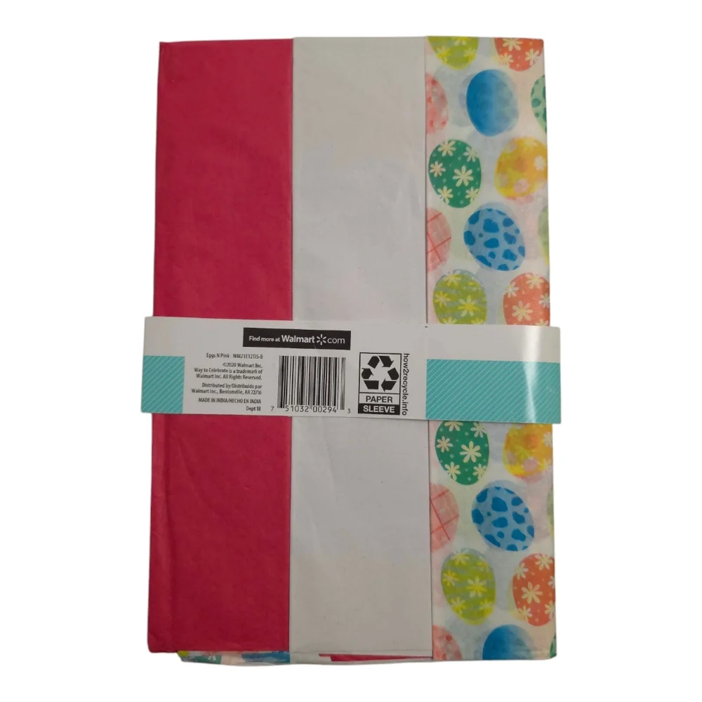 Easter Tissue Paper 6-Pack For Gift Bags Boxes 12 Sheets 20